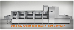 Dòng máy rửa bát băng chuyền Flight Conveyor